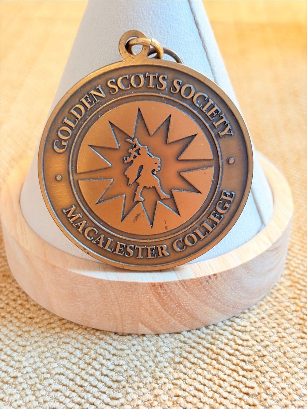 Golden Scots Society Macalester College Bronze Medallion - Copper Tone